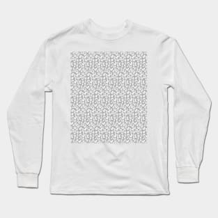 Light Grey White Leopard Skin Cheetah Print Long Sleeve T-Shirt